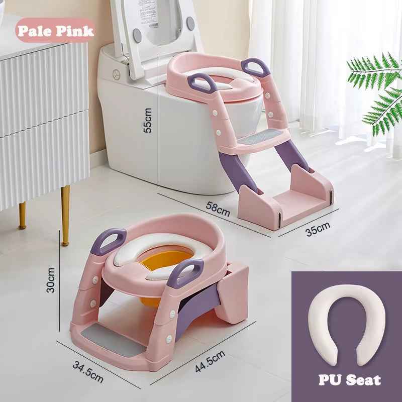 Newly Upgraded Portable Toilet Seat Foldable Children'S Pot Potty Training Seat Step Stool Portable Potty Child Pot Bebe Toilet - BabyNestia