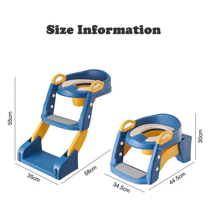 Newly Upgraded Portable Toilet Seat Foldable Children'S Pot Potty Training Seat Step Stool Portable Potty Child Pot Bebe Toilet - BabyNestia