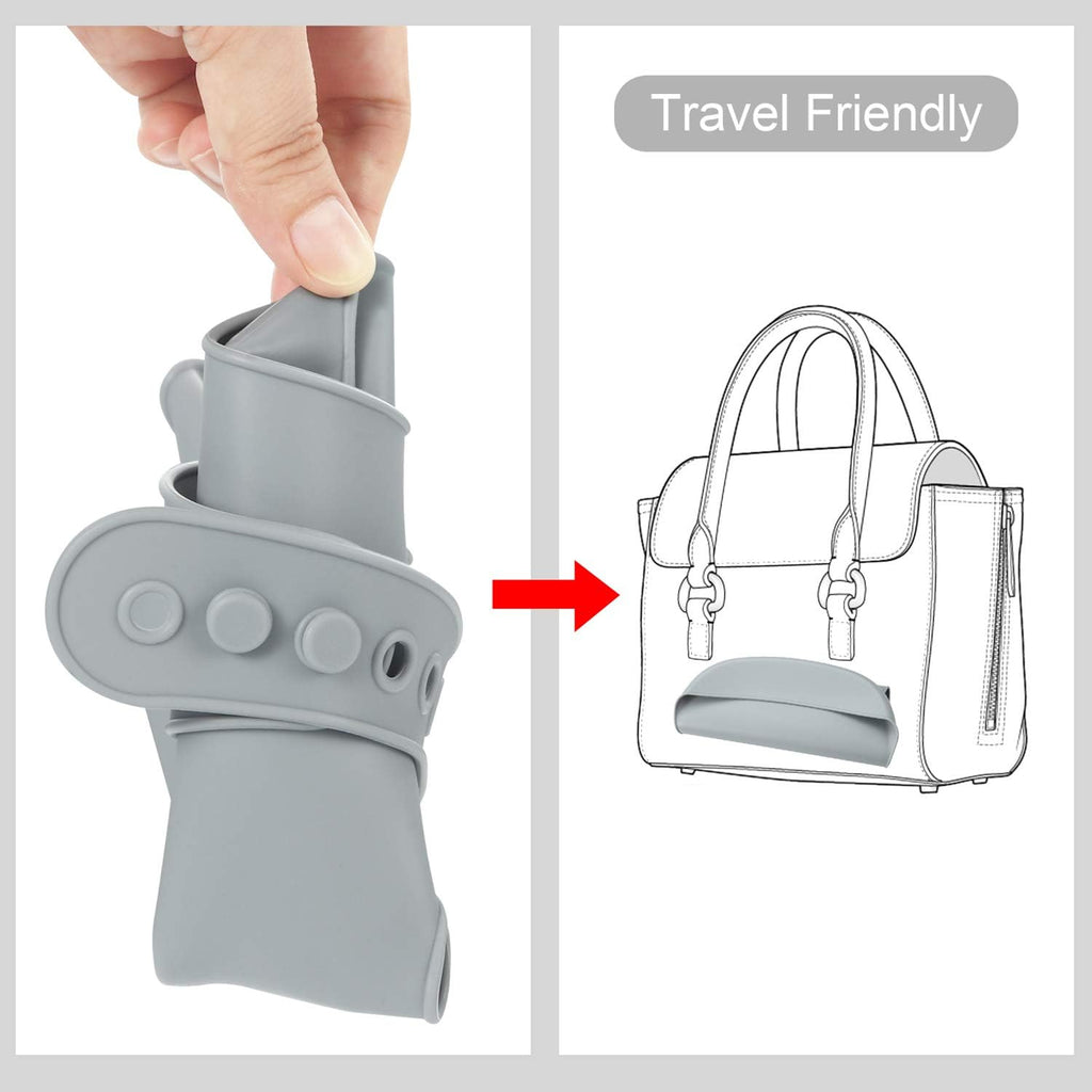 PandaEar Bavoir pour Bébé en Silicone| Lot de 3 Imperméable Ultra Fins et Léger Bavoirs pour les repas en Silicone pour Bébés et Tout - petits| Ajustable, Facile à Nettoyer - BabyNestia