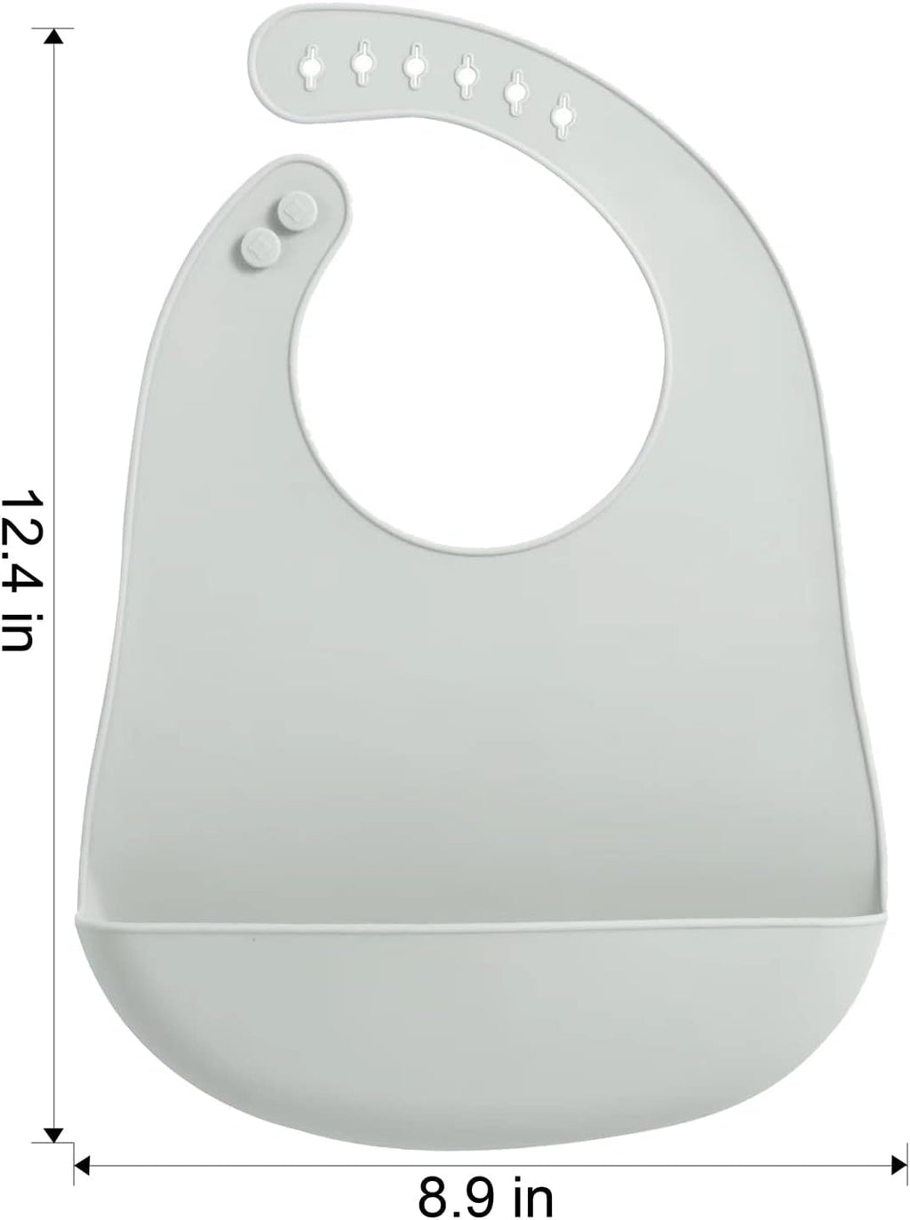 PandaEar Bavoir pour Bébé en Silicone| Lot de 3 Imperméable Ultra Fins et Léger Bavoirs pour les repas en Silicone pour Bébés et Tout - petits| Ajustable, Facile à Nettoyer - BabyNestia