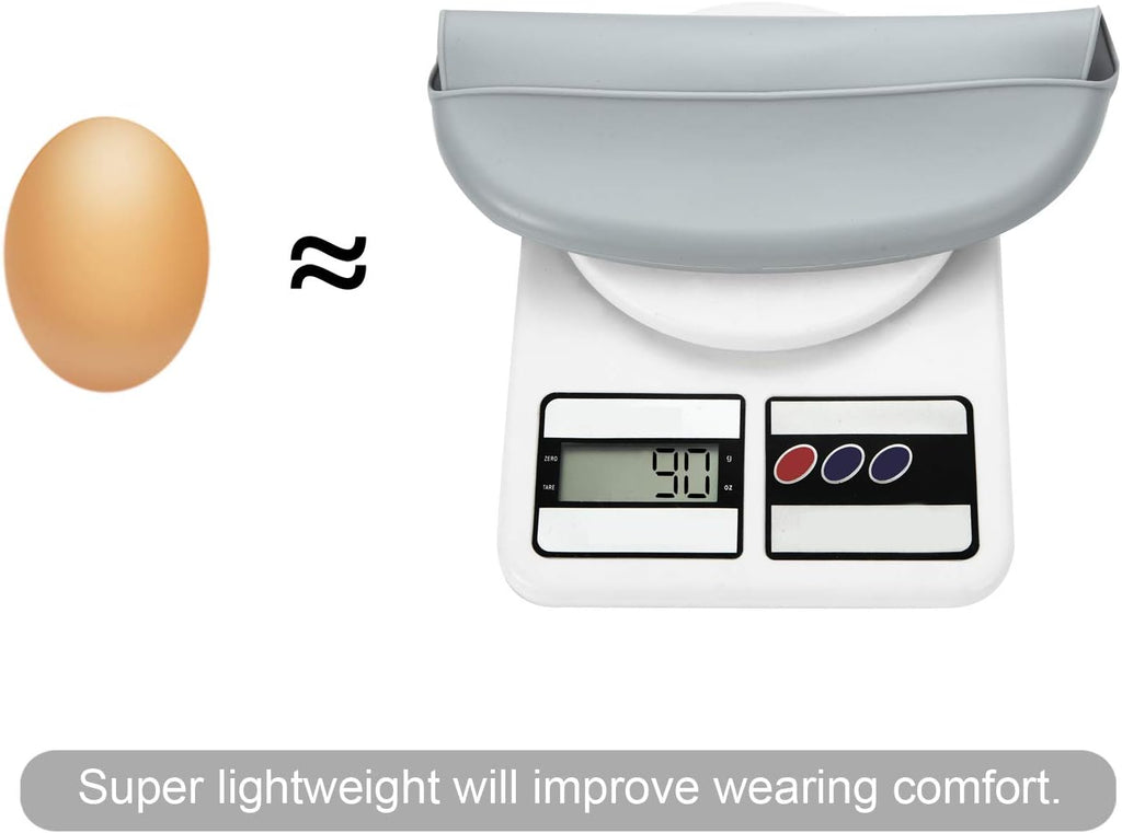 PandaEar Bavoir pour Bébé en Silicone| Lot de 3 Imperméable Ultra Fins et Léger Bavoirs pour les repas en Silicone pour Bébés et Tout - petits| Ajustable, Facile à Nettoyer - BabyNestia