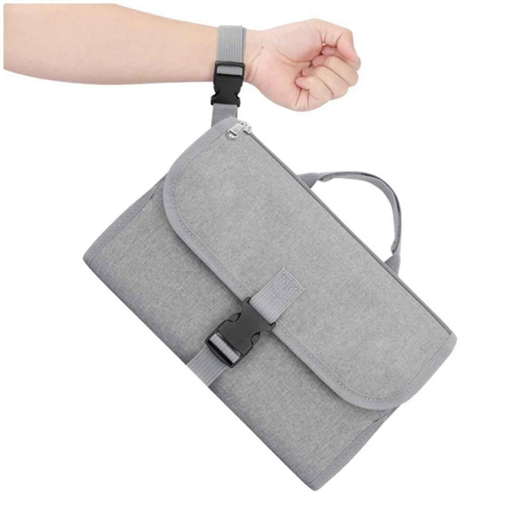 Portable Baby Changing Pad with Built - in Diaper Bag & Wipe Pocket - BabyNestia