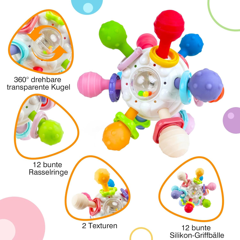 Sensory Teething Rattle & Grip Ball™ 9,49€ - BabyNestia