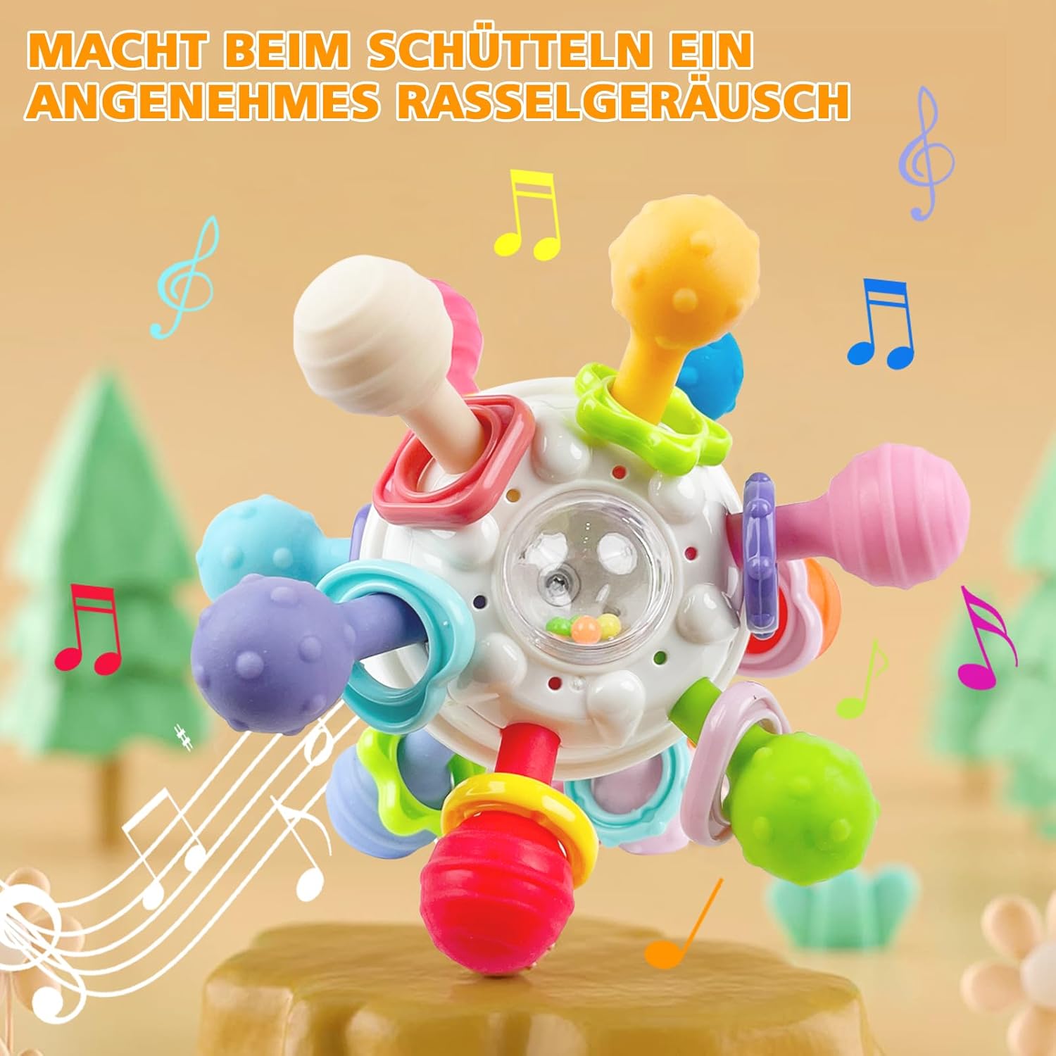 Sensory Teething Rattle & Grip Ball™ 9,49€ - BabyNestia