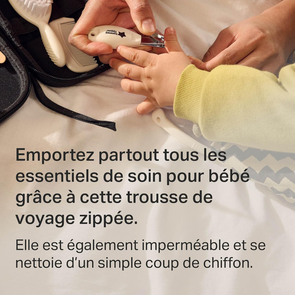 Tommee Tippee Kit de Soin Bébé, Trousse Complète et Transportable, Thermomètre et Ciseaux pour Bébé, Pratique et Hygiénique - BabyNestia